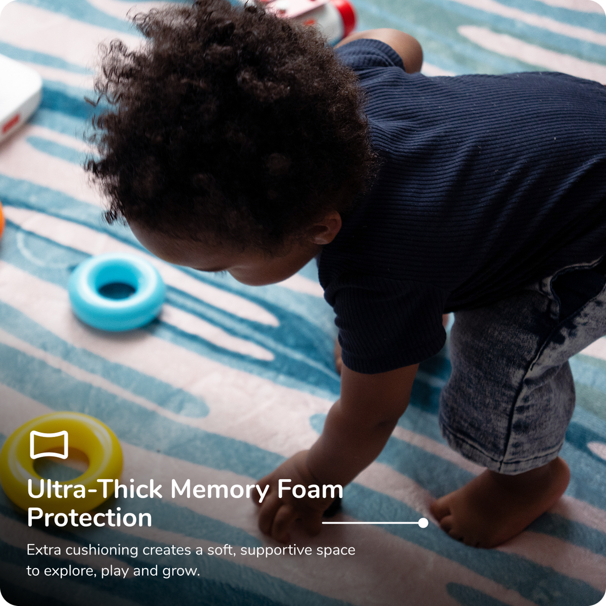 Whimsy Playmat - Modern Design. Safe, Soft & Durable Playmat for